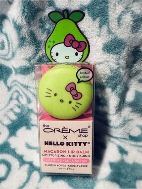 Hello Kitty Macaron Lip Balm by The Crème Shop - Green (Limited Edition)